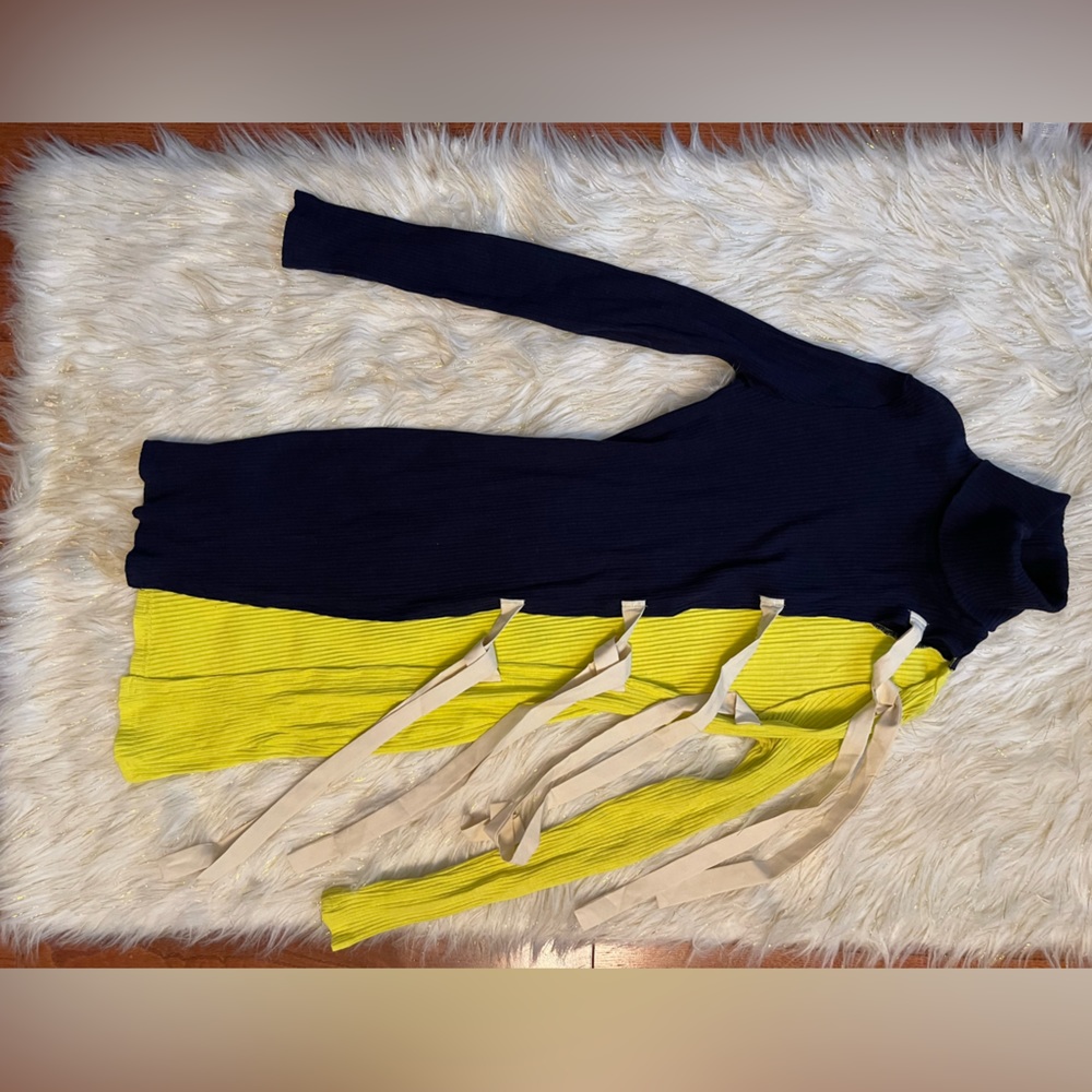 Colorblock Turtleneck Top - Picture 2 of 3